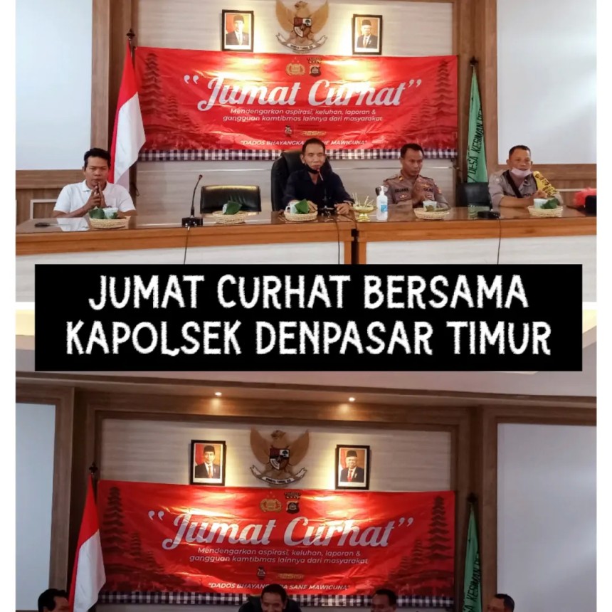 Jumat Curhat bareng Kapolsek Dentim