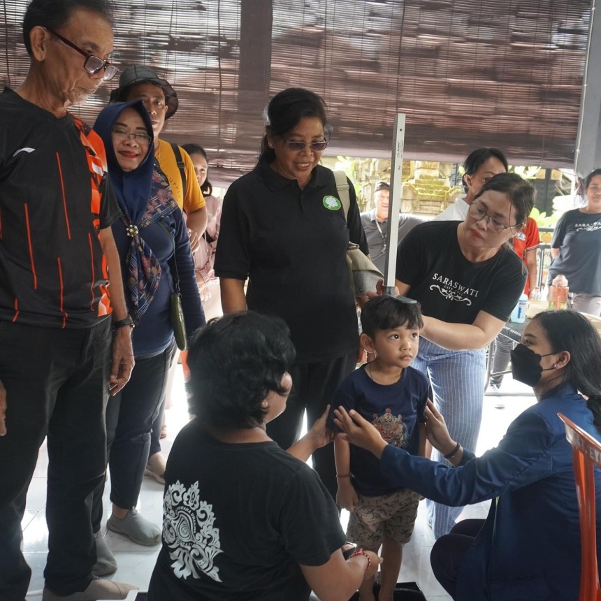 Kegiatan Posyandu Serentak Intervensi Pencegahan Stunting di Desa Kesiman Petilan