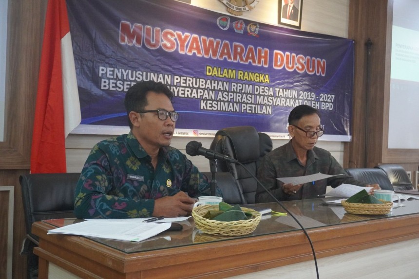 Musyawarah Dusun Desa Kesiman Petilan