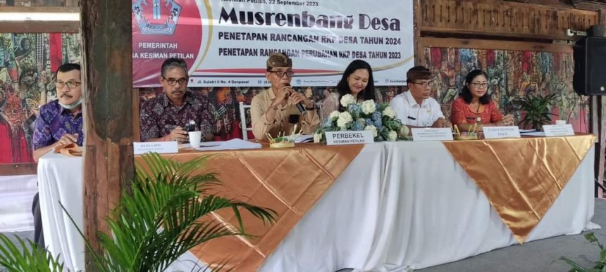 MUSYAWARAH PERENCANAAN PEMBANGUNAN DESA KESIMAN PETILAN TAHUN 2023