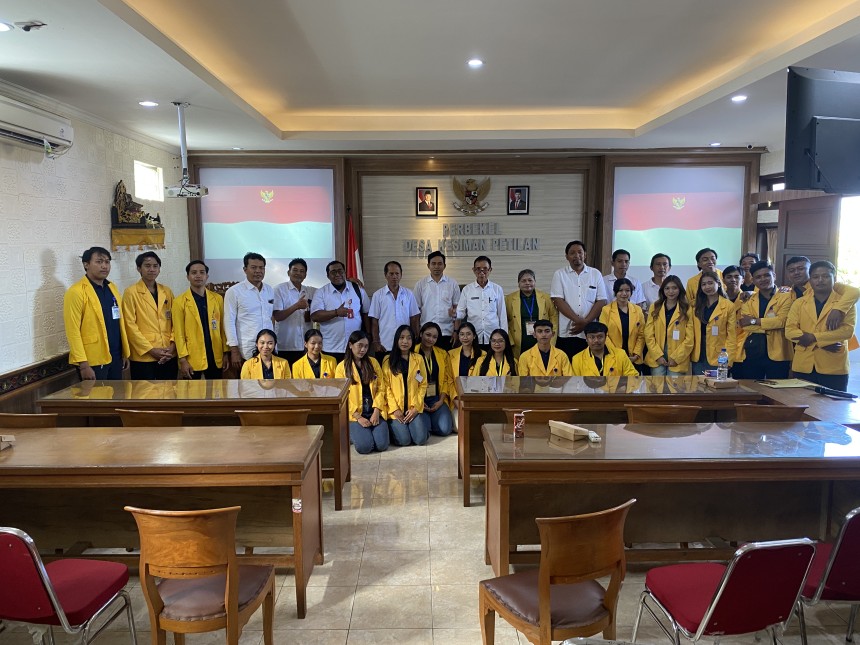 Penerimaan Mahasiswa KKN Tematik Universitas Hindu Indonesia