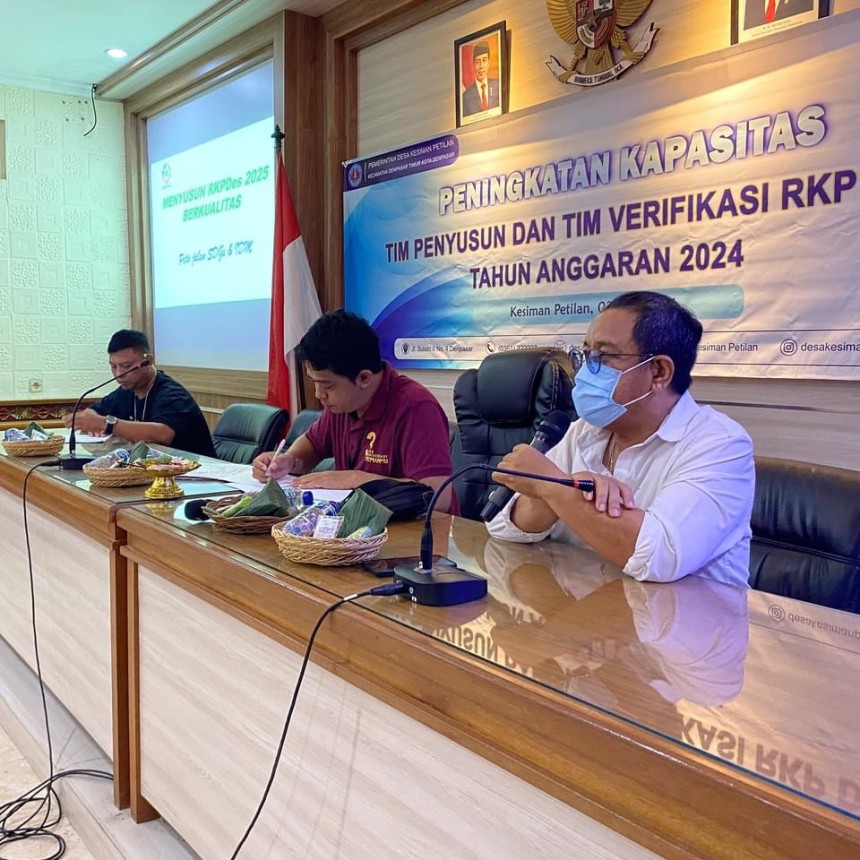 Peningkatan Kapasitas Tim Penyusun Dan Tim Verifikasi RKP Desa Tahun Anggaran 2024