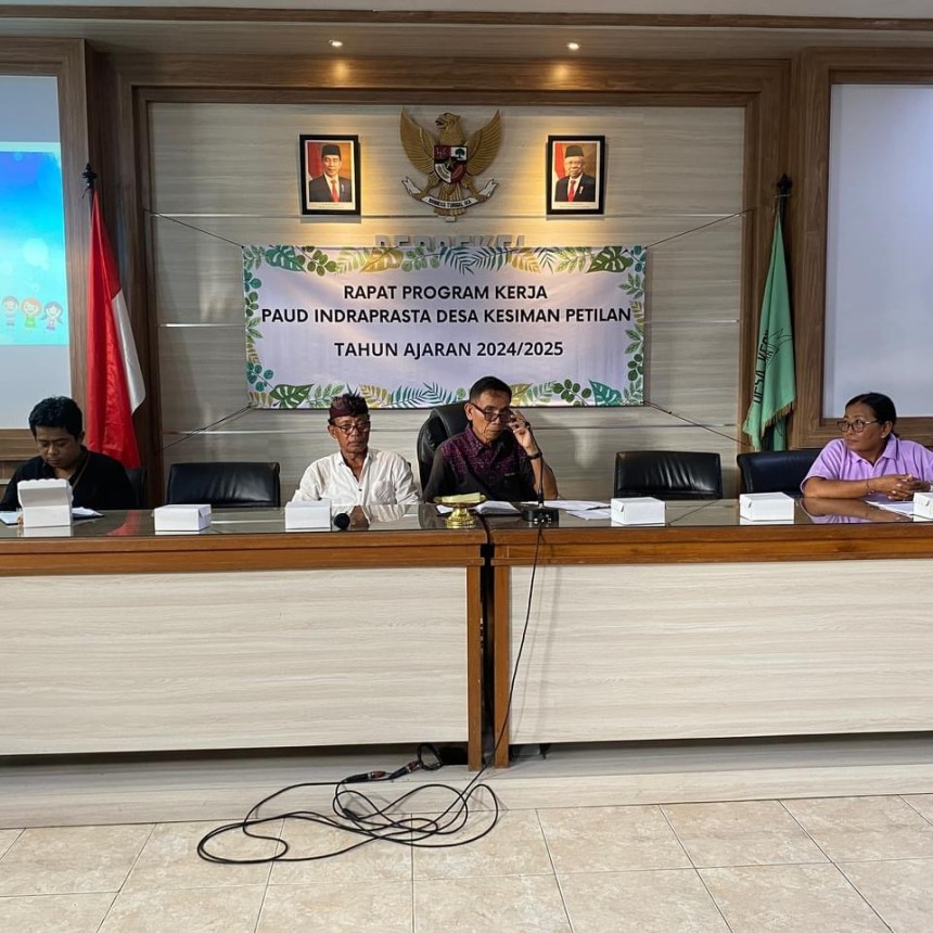 Rapat Program Kerja PAUD Indraprasta Desa Kesiman Petilan