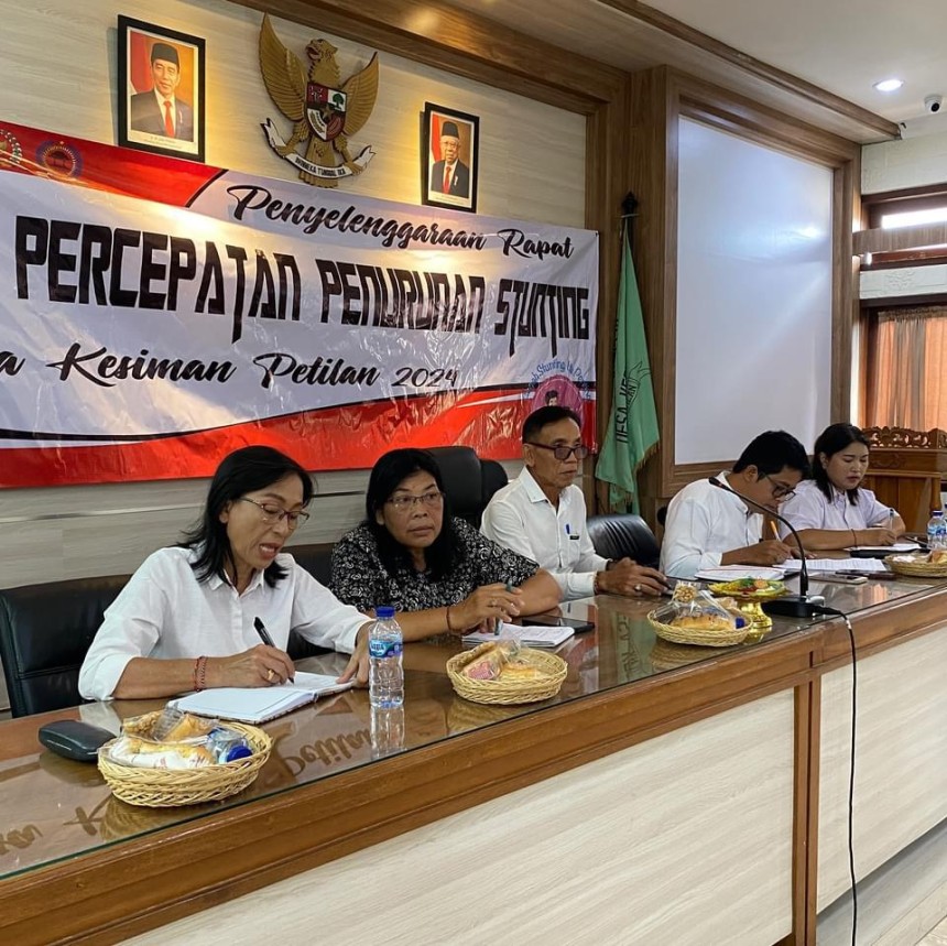 Rapat Tim Percepatan Penurunan Stunting Desa Kesiman Petilan Tahun 2024