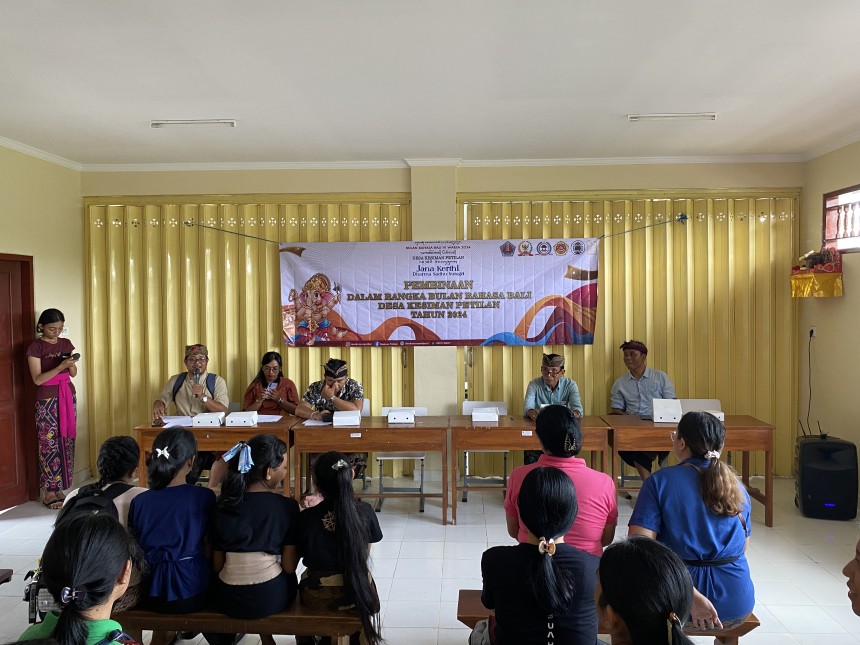 Technical Meeting dan Pembinaan Dalam Rangka Bulan Bahasa Bali Desa Kesiman Petilan Tahun 2024